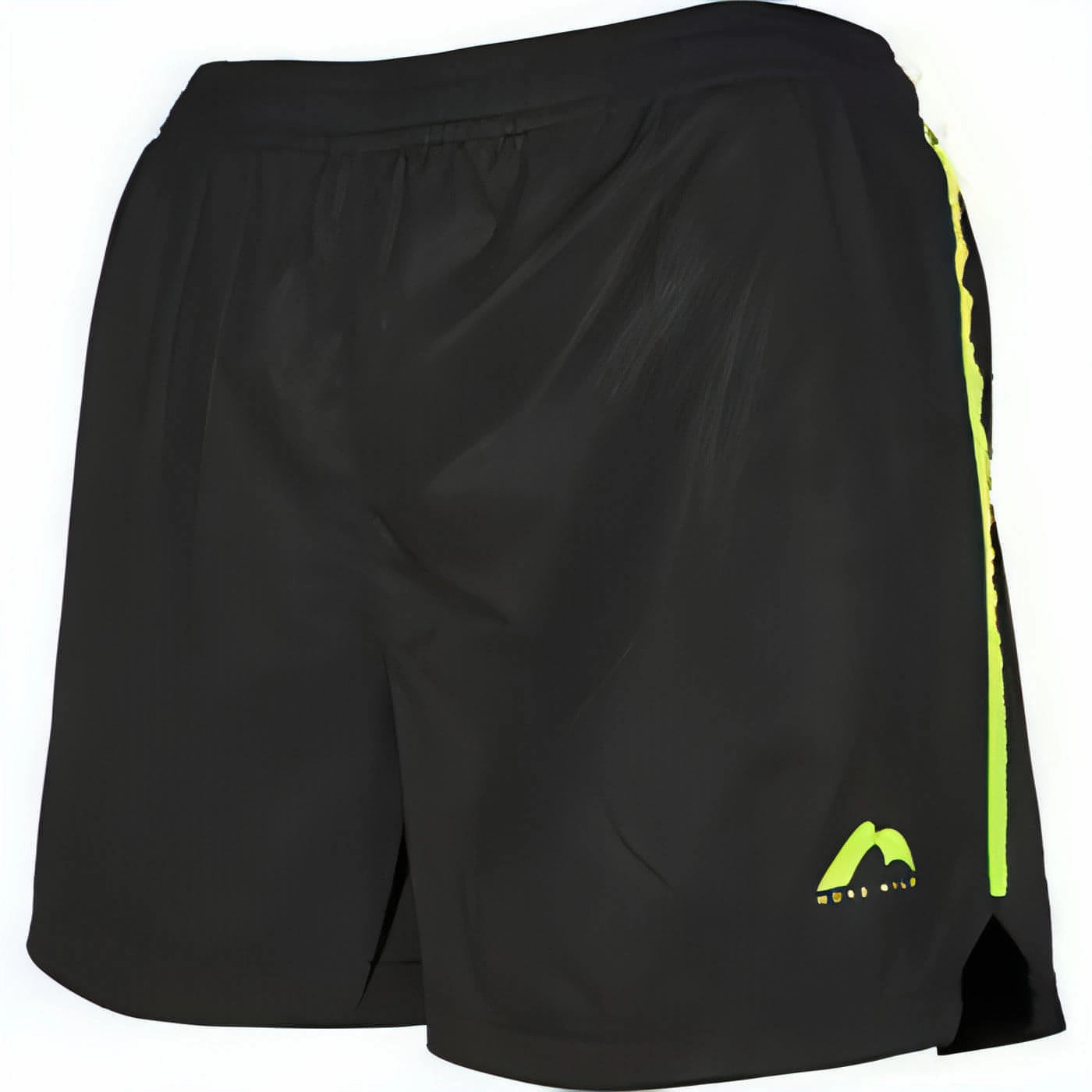 More Mile Square-Cut Womens Running Shorts - Black Water Resistant Finish