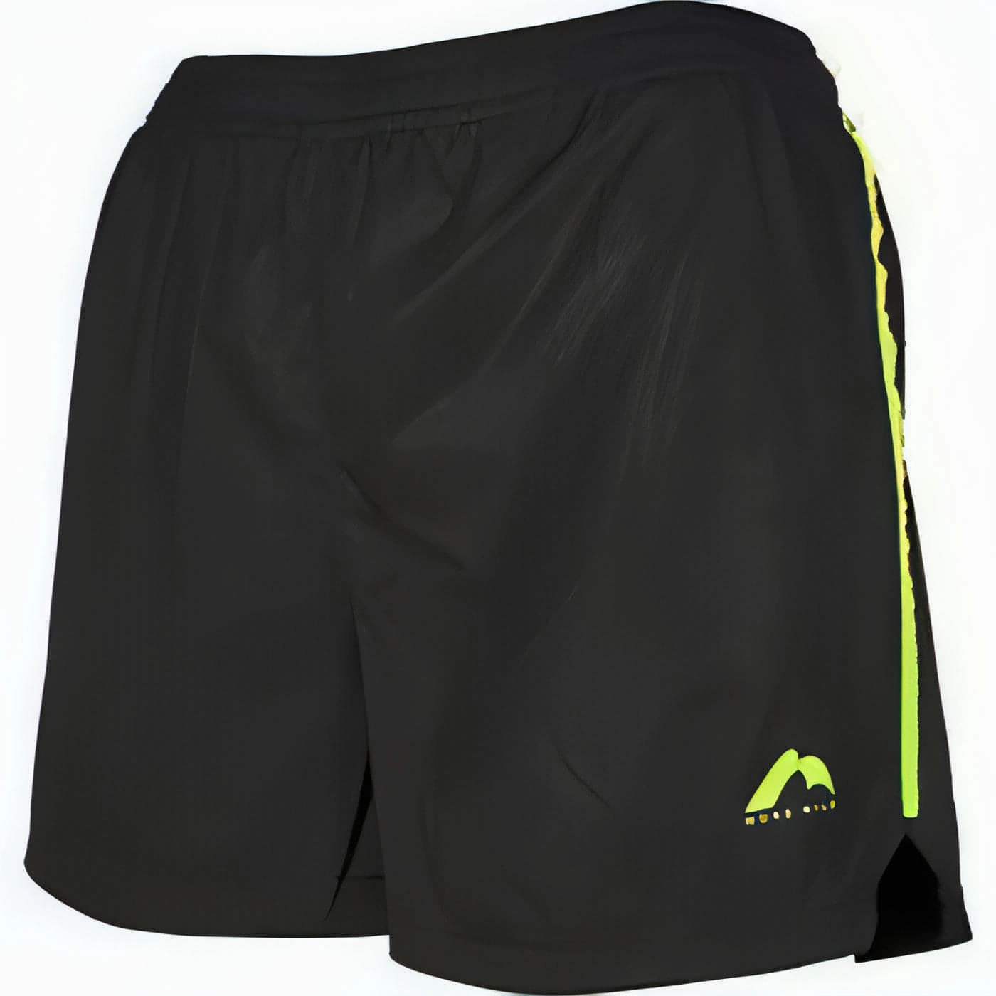 More Mile Square-Cut Womens Running Shorts - Black Easy Care Fabric Modern Cut