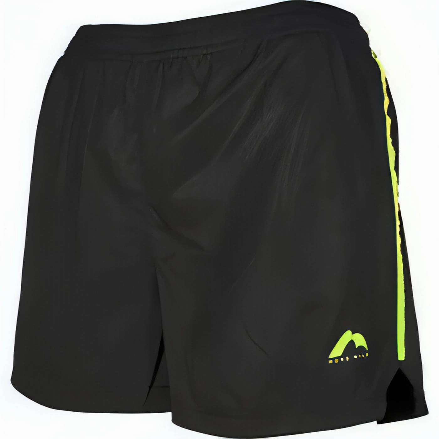 Bright Colors Clean Finish More Mile Square-Cut Womens Running Shorts - Black