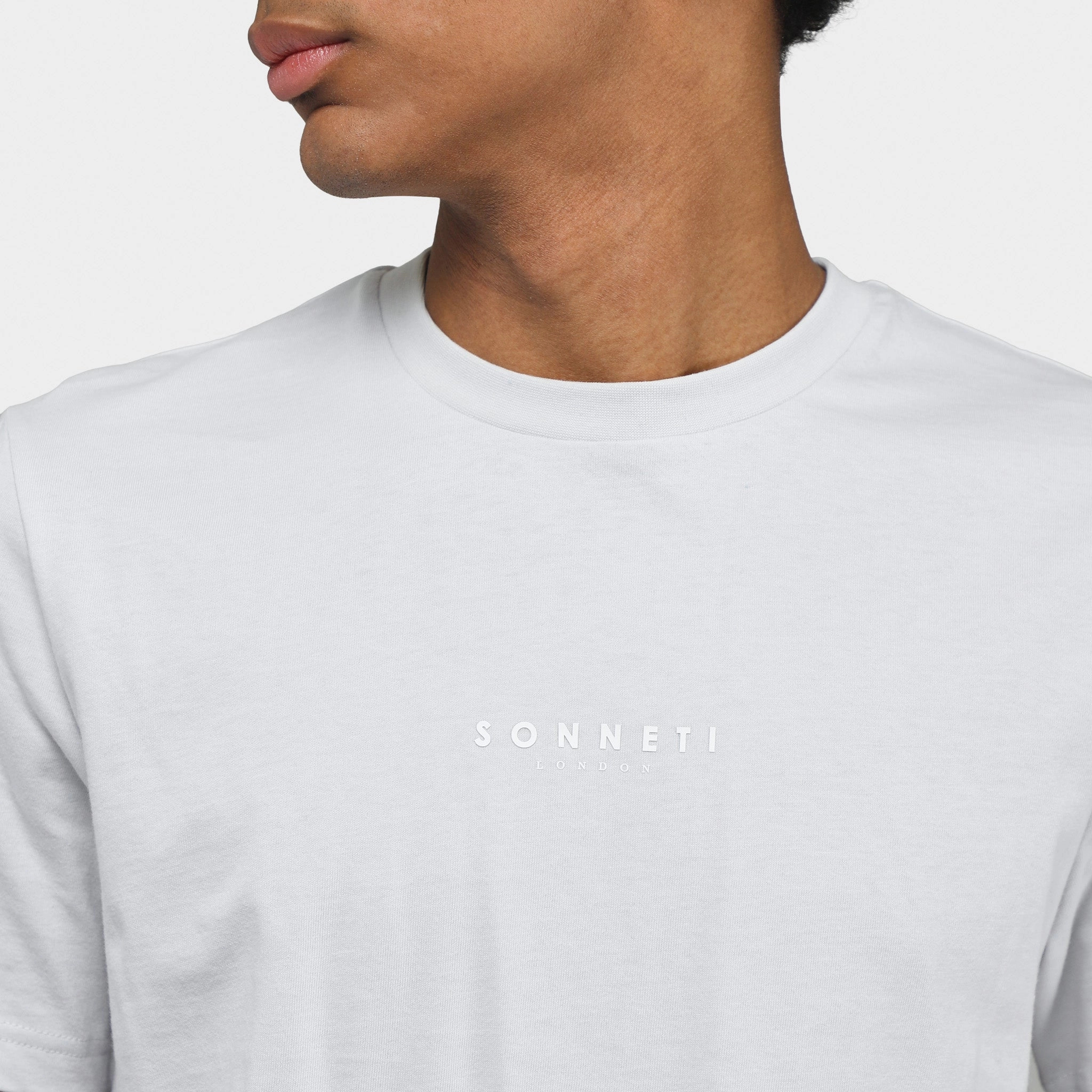 Sonneti London T-shirt / Glacier Grey Layered Binding Edges Enhanced Durability Fabric