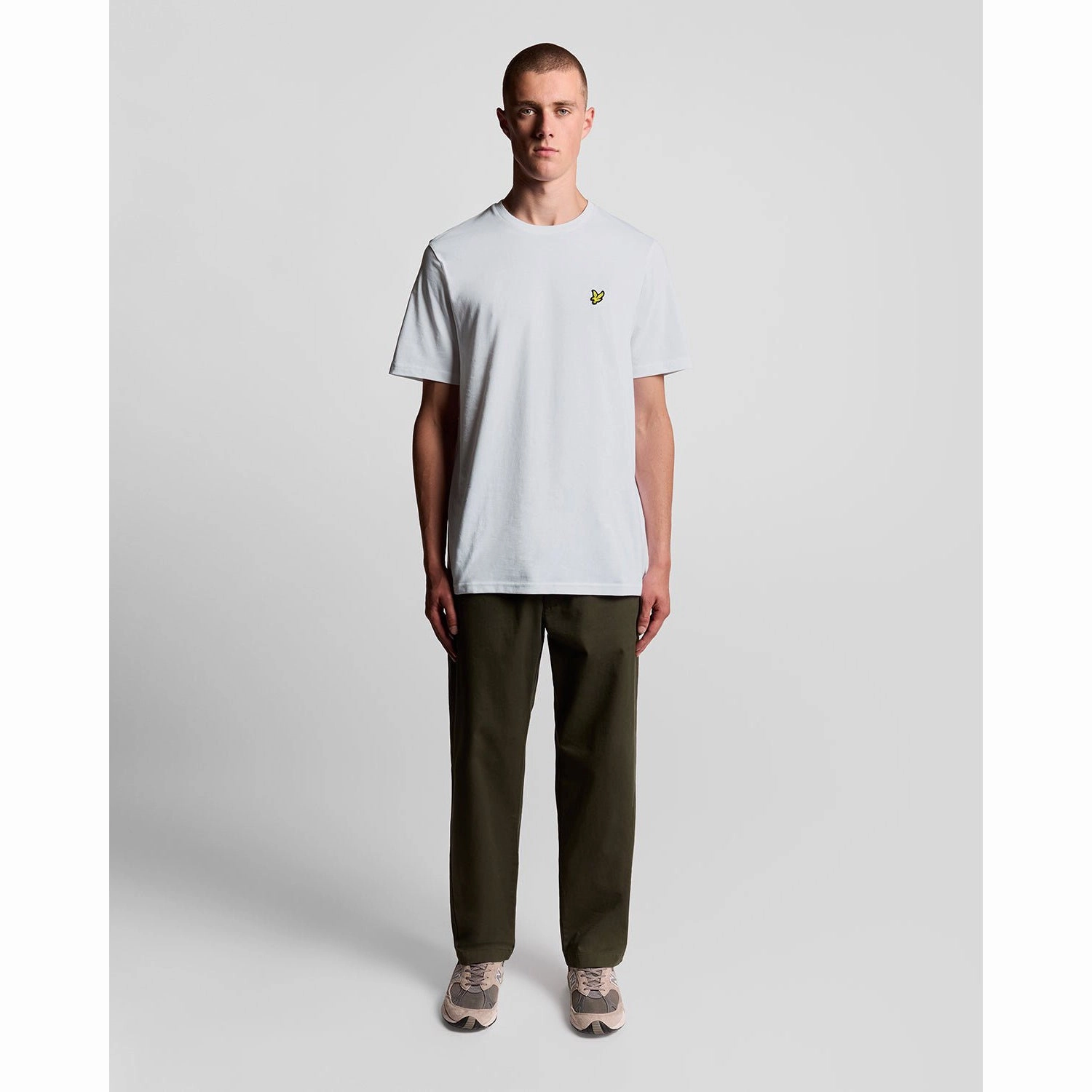 Lyle & Scott Plain Golf T-Shirt - White Breathable mesh