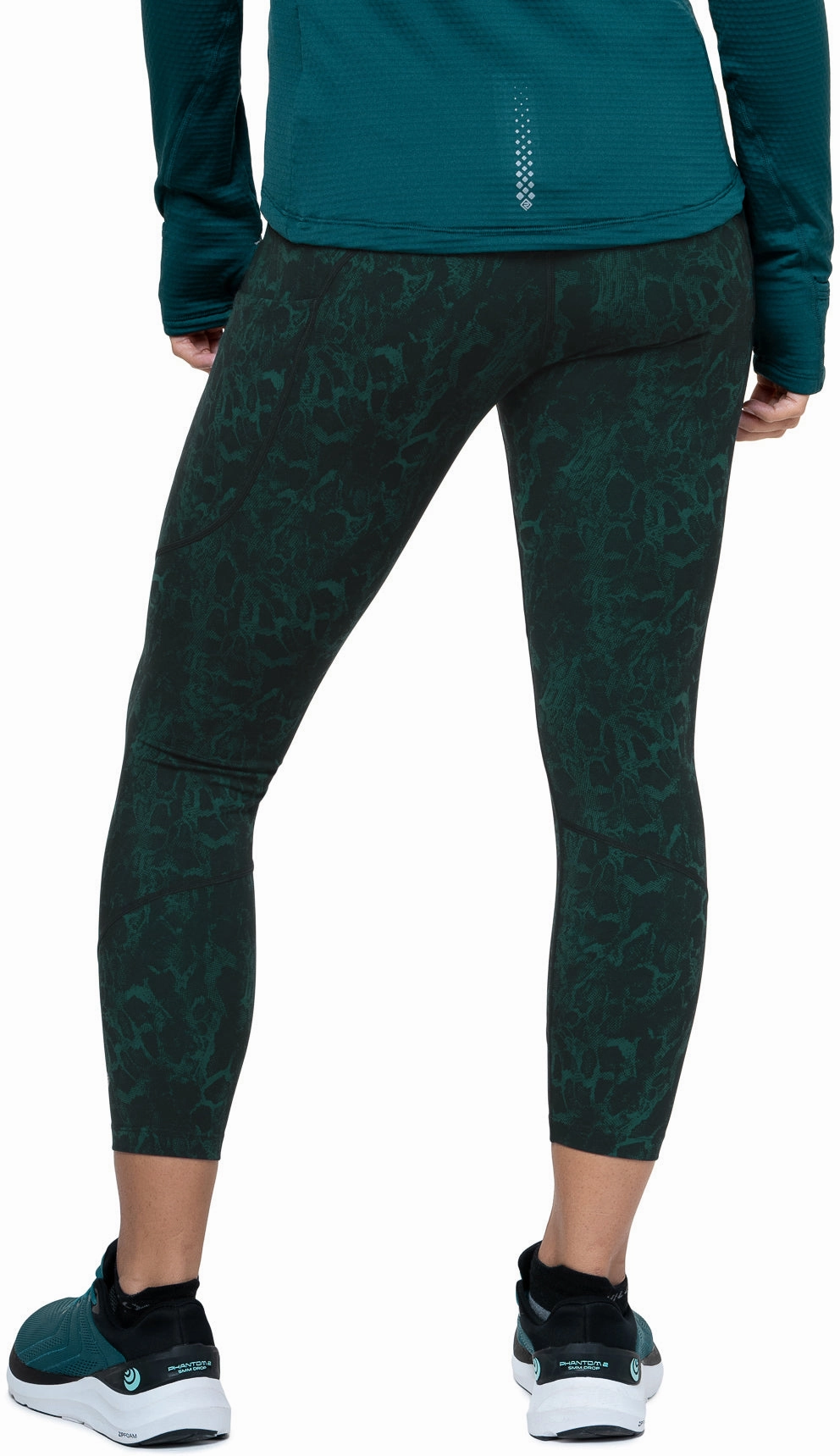Ronhill Tech Womens 7/8 Running Tights - Green Casual-style-attribute-quality Elastic-waistband