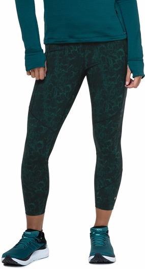 Ronhill Tech Womens 7/8 Running Tights - Green teenagers Odor-resistant-coating