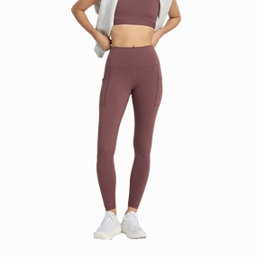 New Balance Sleek Pocket High-Rise Legging 27" Organic Cotton Blend Indoor Comfort