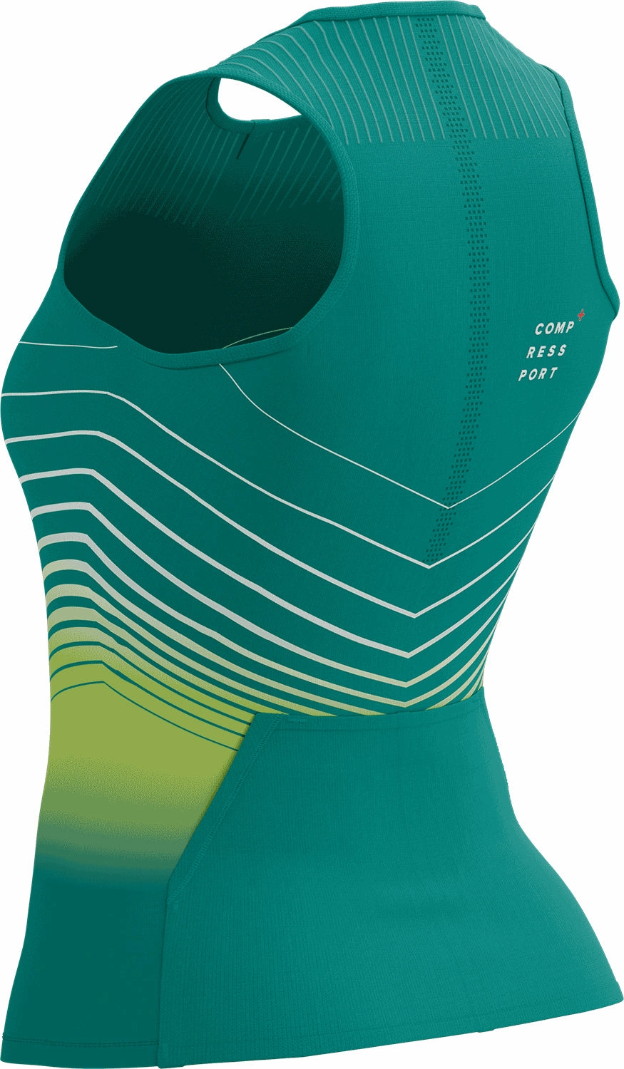 durability venue Compressport Tri Postural Aero Sleeveless Womens Cycling Jersey - Green