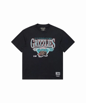 FadeResistantColors Light Ease Mitchell & Ness Vancouver Grizzlies Underscore Tee (Faded Black)