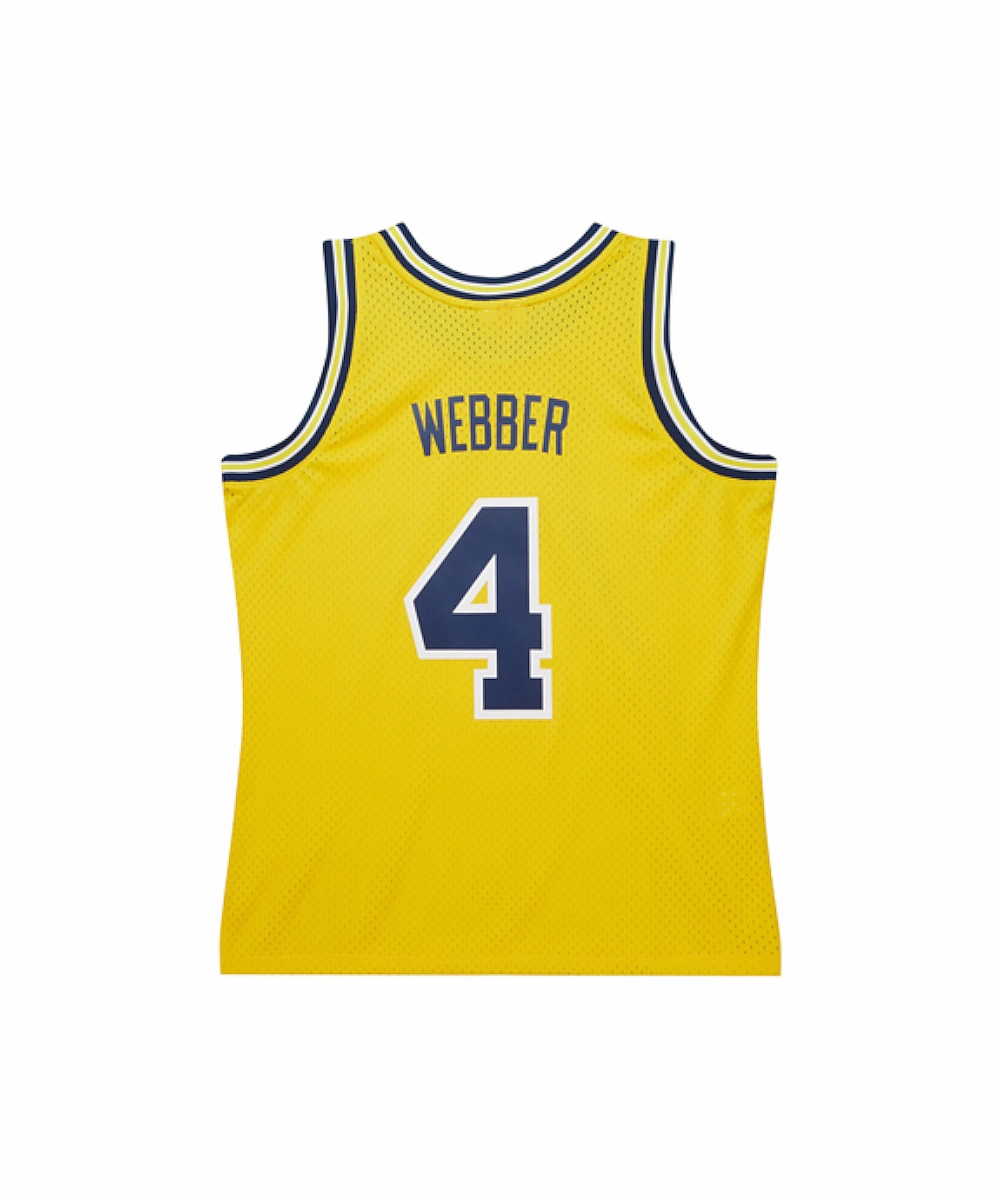 University Of Michigan Chris Webber 1991-92 Home Swingman Jersey Warm Fit Easy Cool