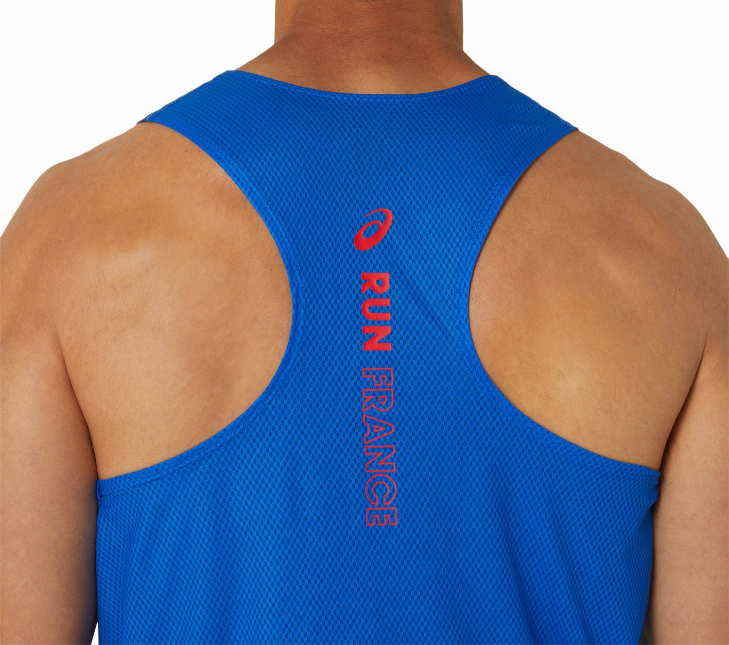 Asics Nations Mens Running Vest - Blue State