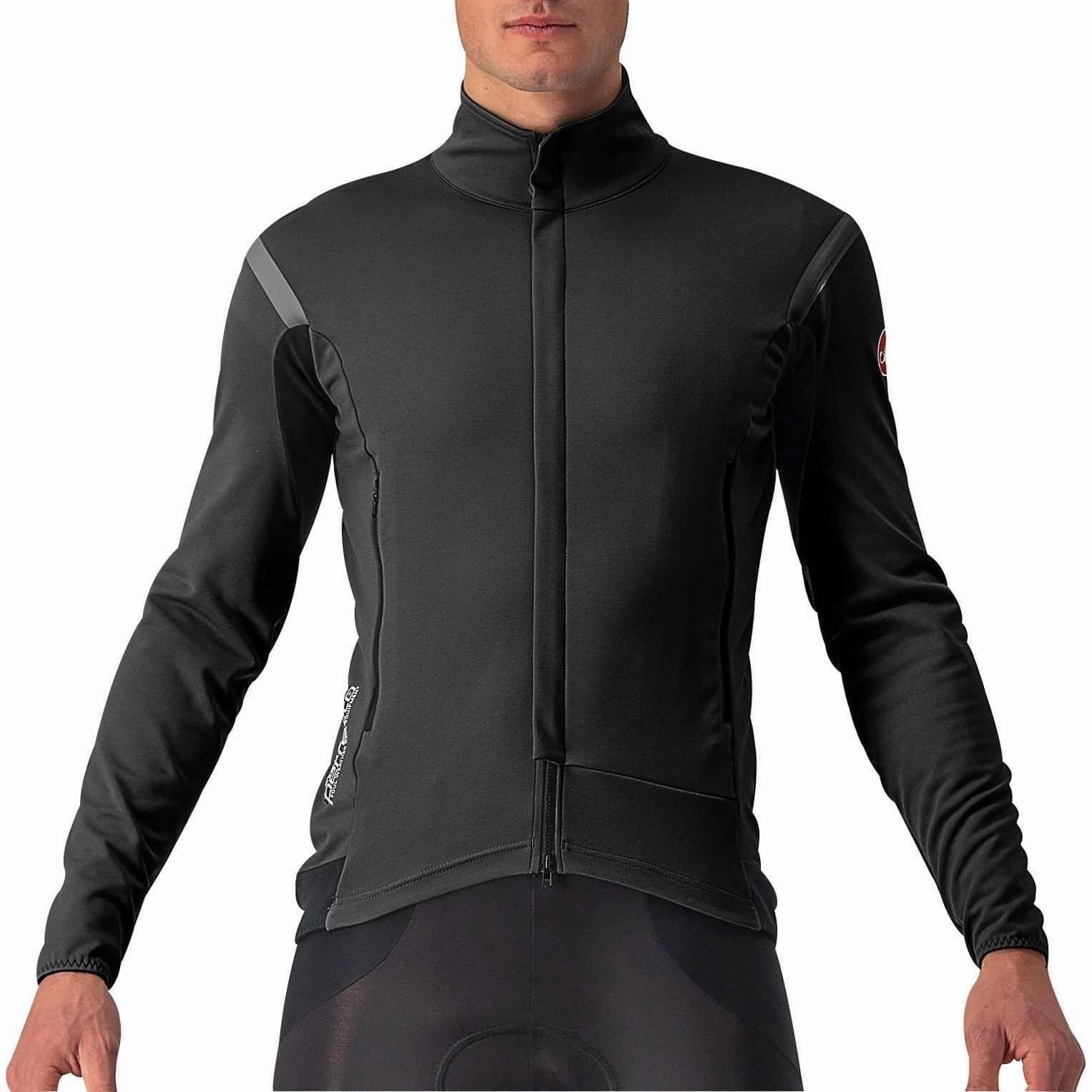 Odor Resistant Fabric Castelli Perfetto RoS 2 Mens Cycling Jacket - Black