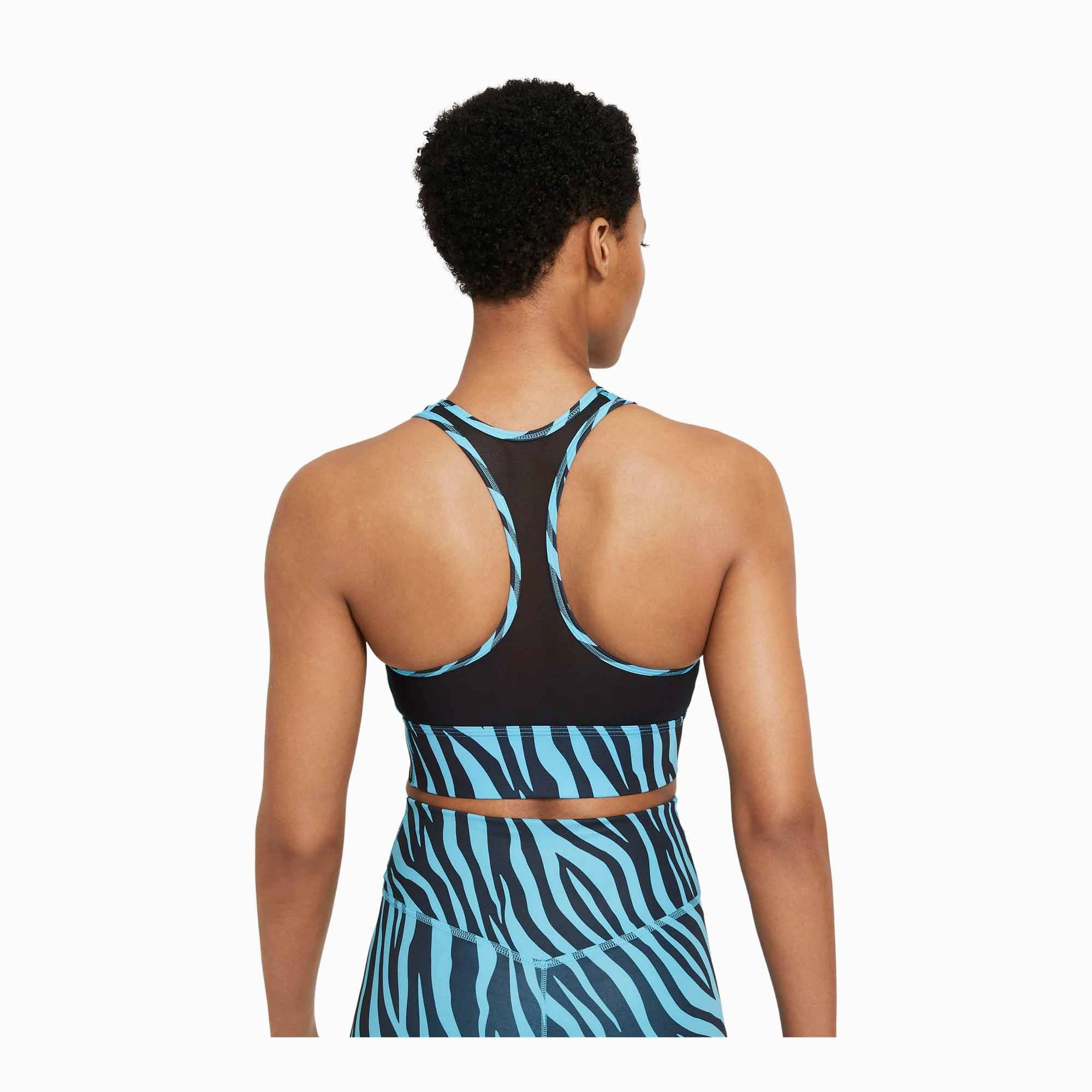 Nike Dri-FIT Swoosh Icon Clash Women's Medium-Support 1-Piece Pad Longline Sports Bra Urban Pulse BreathableMesh