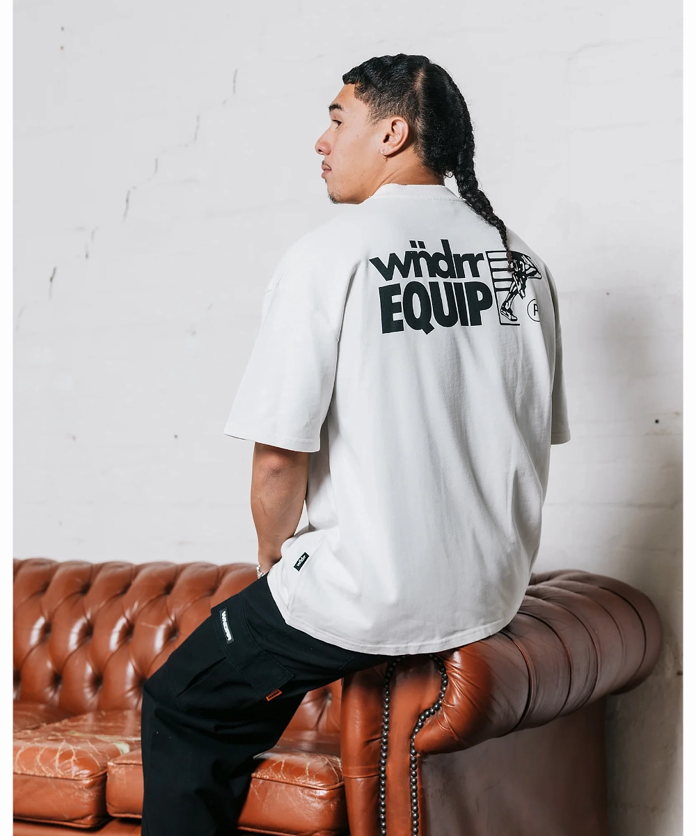 Wrinklefree Gentle Breeze WNDRR Equip Heavy Weight Tee (Washed White)