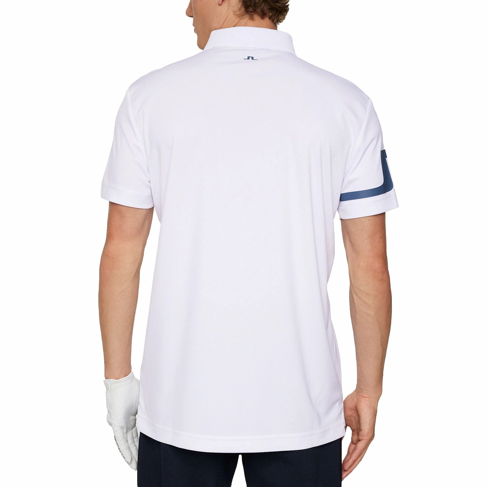 J.Lindeberg Heath Regular Fit Golf Polo Shirt - White Work Appropriate NonIron Finish