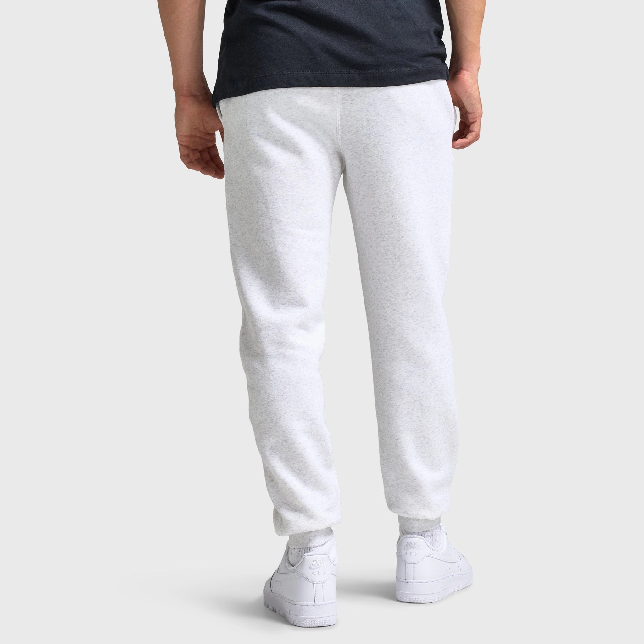 Nike Club Joggers Birch Heather / White - White Pocketed Mobility-friendly