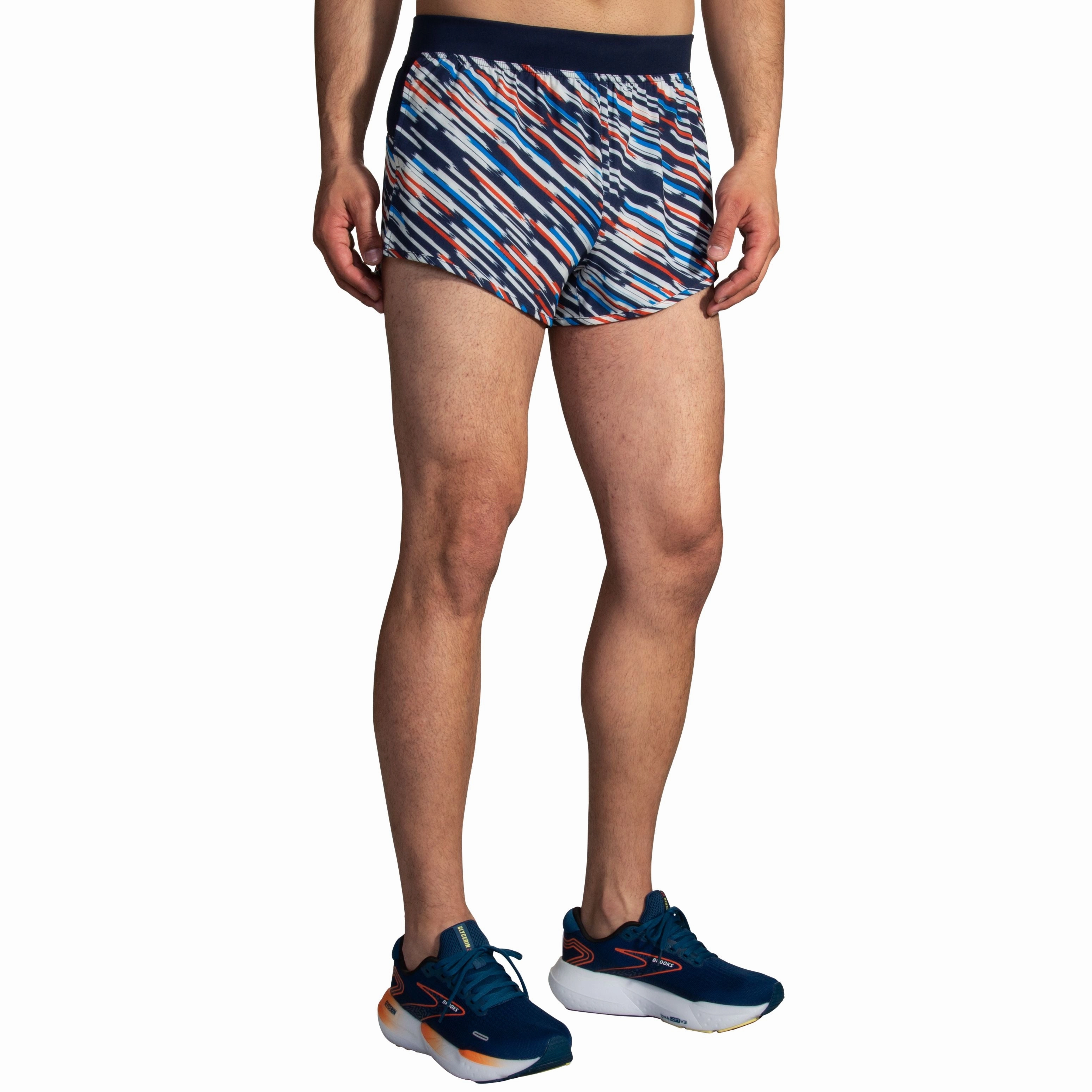 Brooks Men's Sherpa 3" Split Short Run USA 24 Flexible Boning