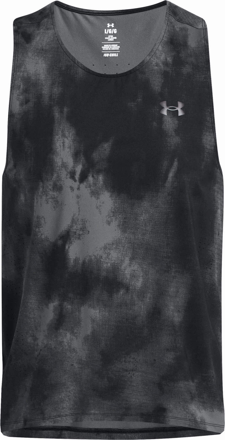 Under Armour Launch Elite Printed Mens Running Vest - Black Unisex abundant