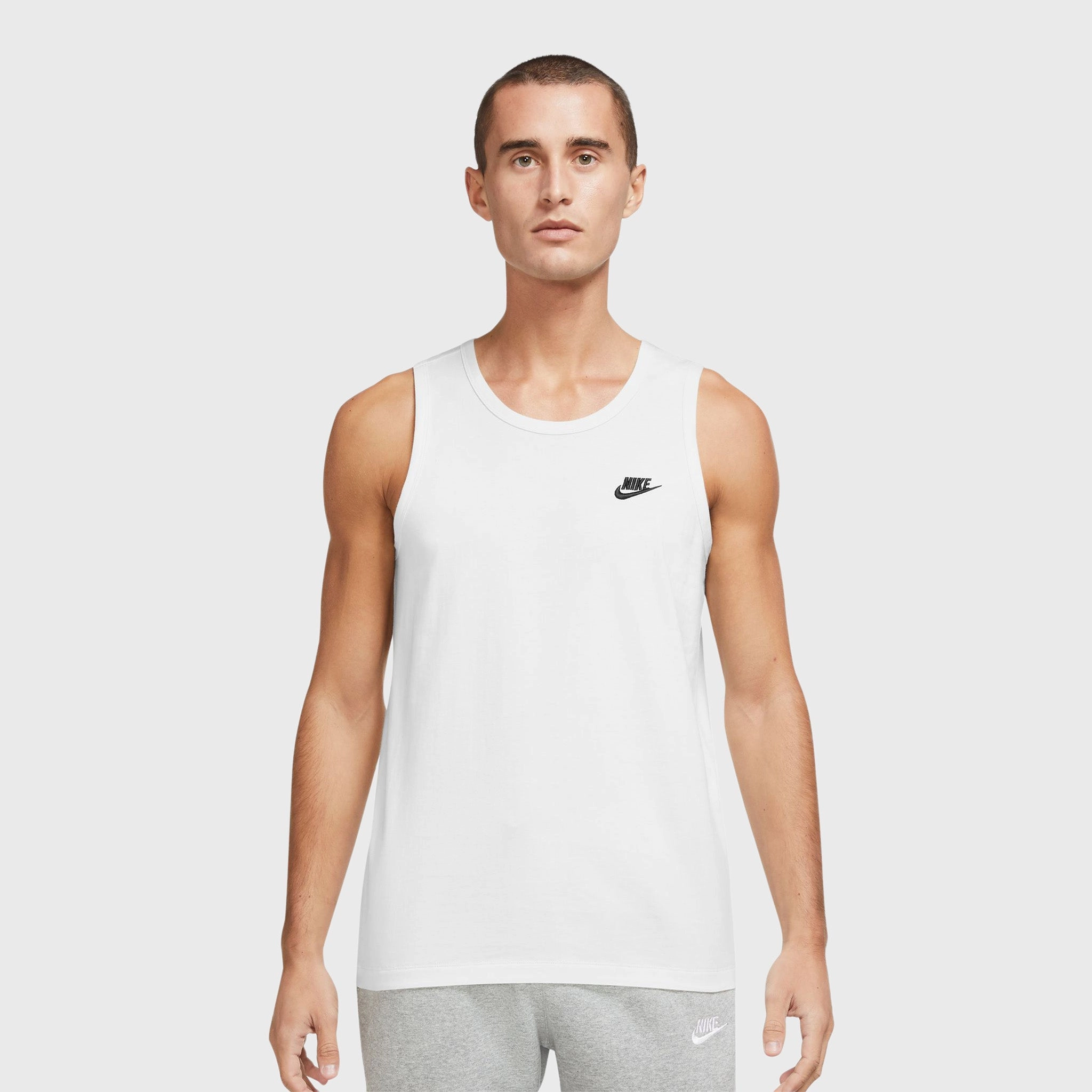Nike Sportswear Club Tank White / Black noise - reduction test passed Quick Access Pockets