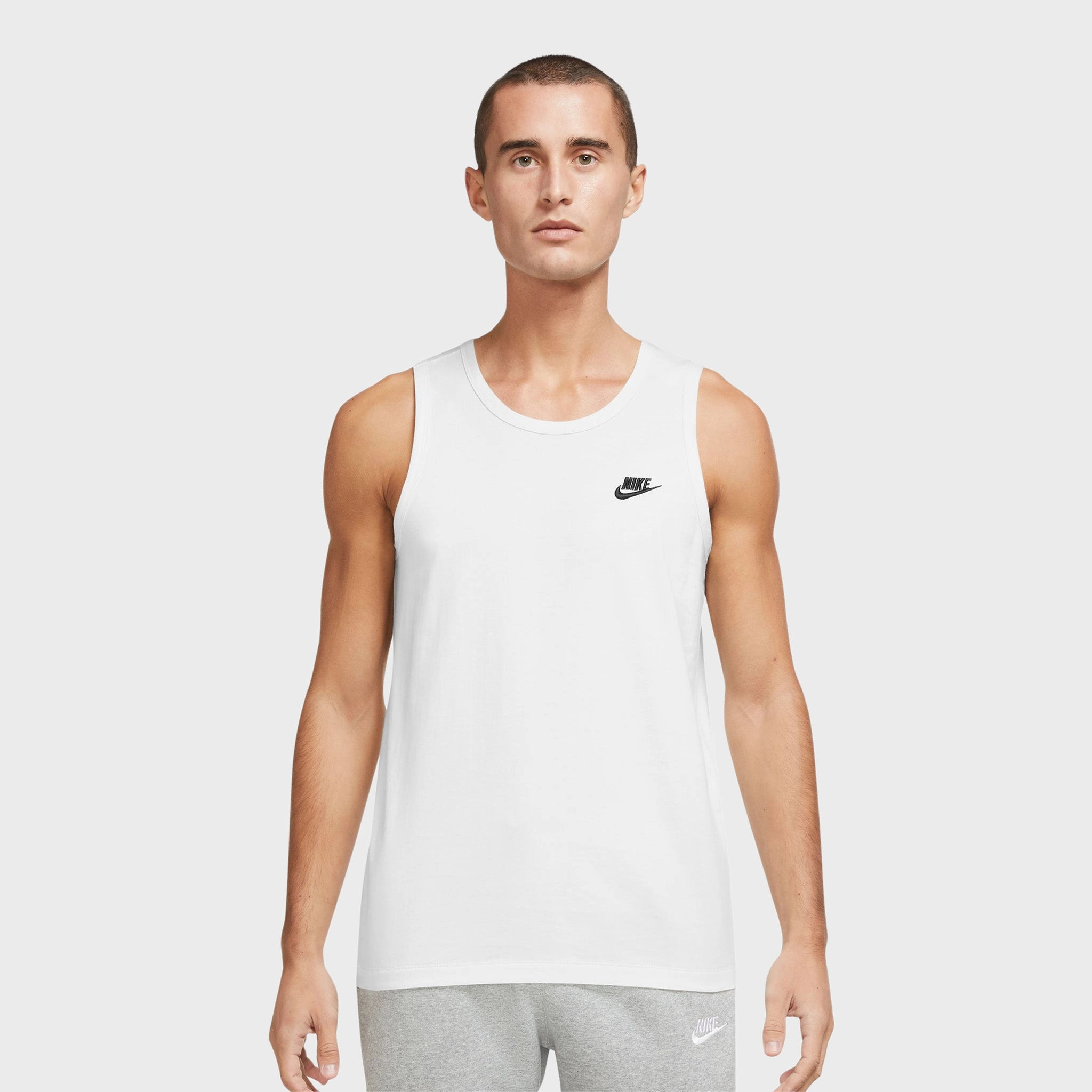 Nike Sportswear Club Tank White / Black Anti Odor Material