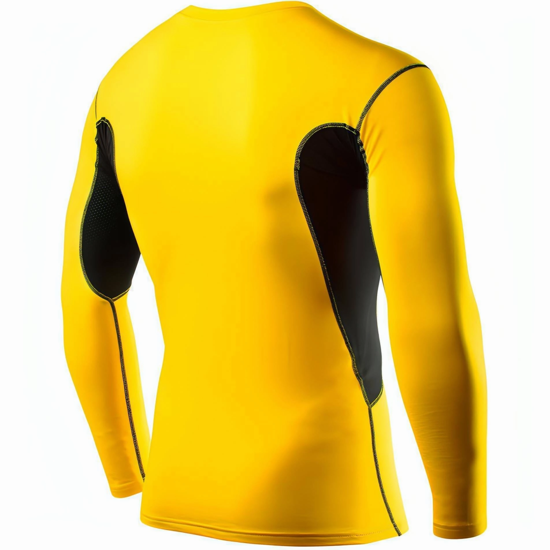 TCA SuperThermal Junior Long Sleeve Compression Top - Yellow Office Worker