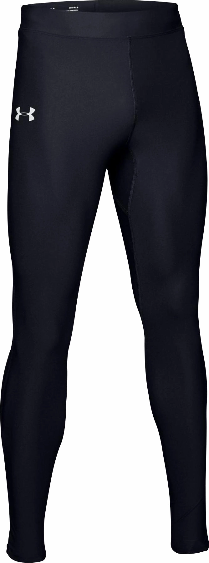 Under Armour Qualifier HeatGear Mens Long Running Tights - Black Tailored-fit-design