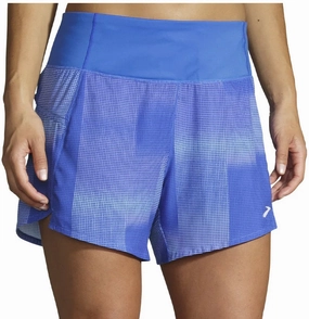 Brooks Chaser 5 Inch Womens Running Shorts - Blue adventure apparel
