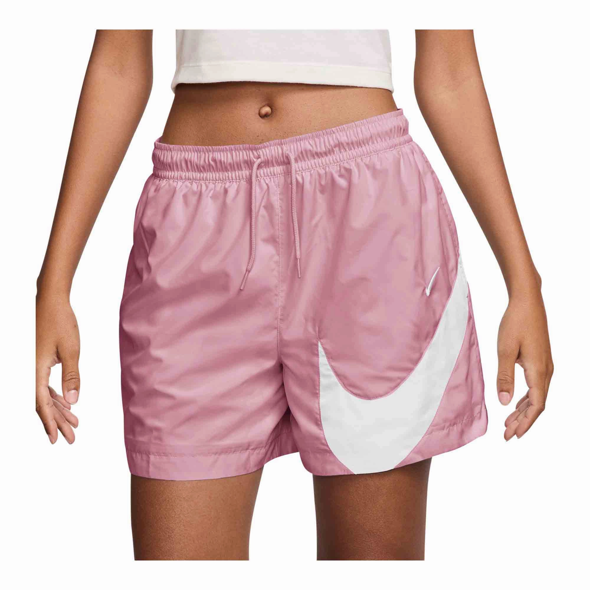 Nike Sportswear Classic Women's Mid-Rise 5 Woven Logo Shorts Run Ready Flexible Material