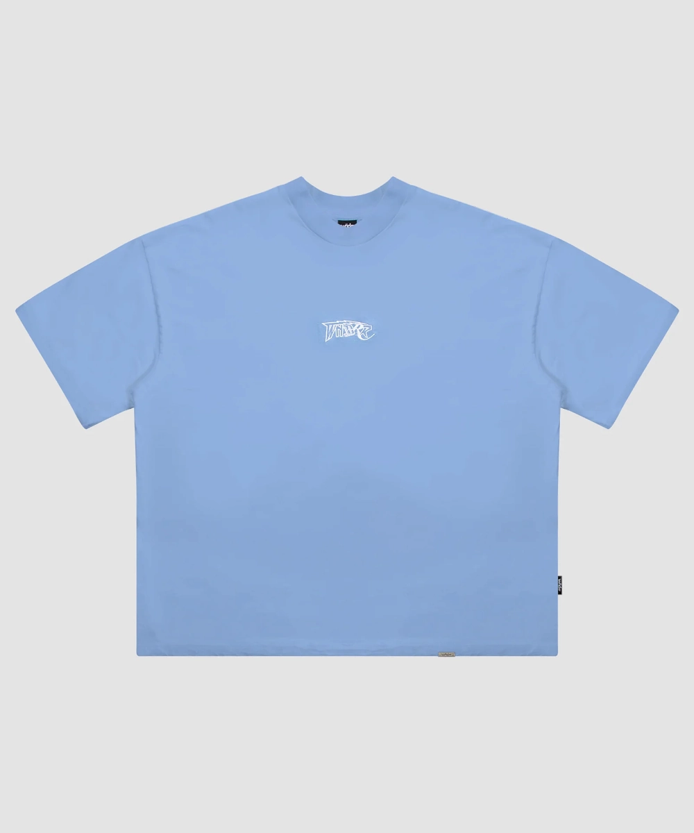 WNDRR Hooper Heavy Weight Tee (Air Blue) ButterySoftTexture Strong Edge