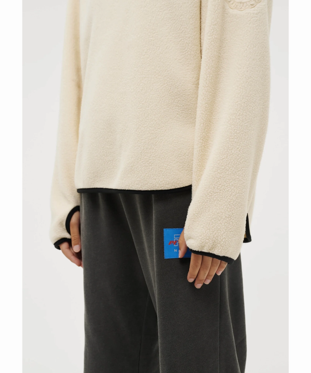 P.E Nation Sherpa Hoodie (Pearled Ivory) Reflective accents Lift Mode