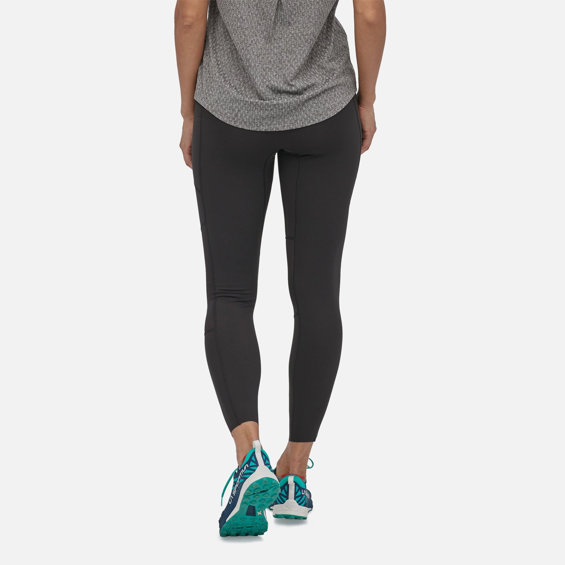 Patagonia Women's Endless Run Tight Black Queen Glow