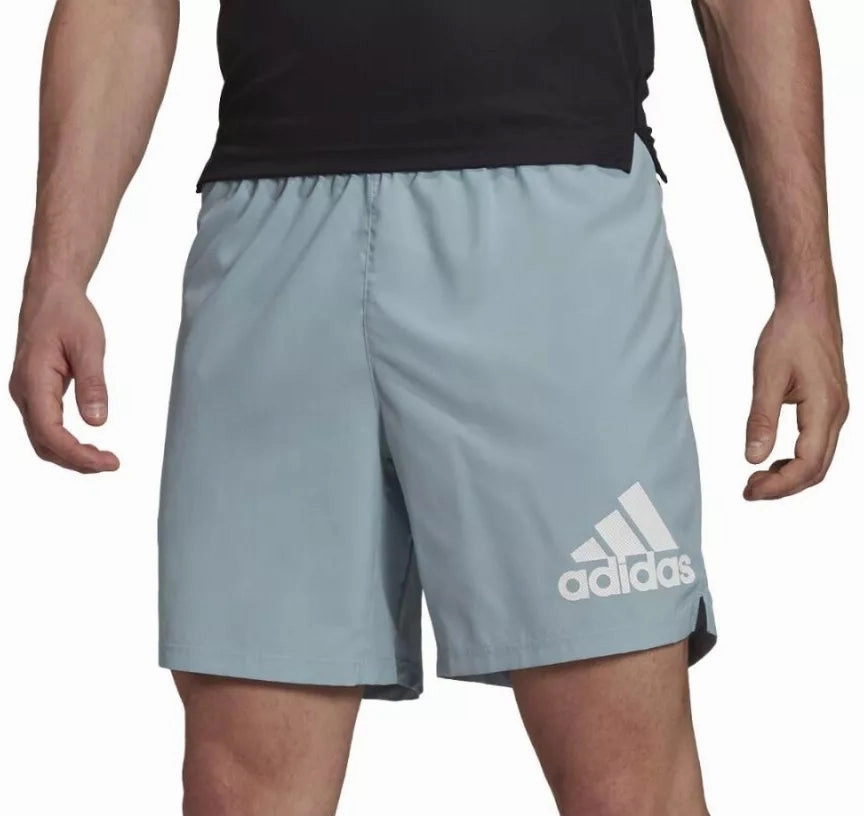 adidas Run It 7 Inch Mens Running Shorts - Grey Wrinkle Resistant Material Chic Look