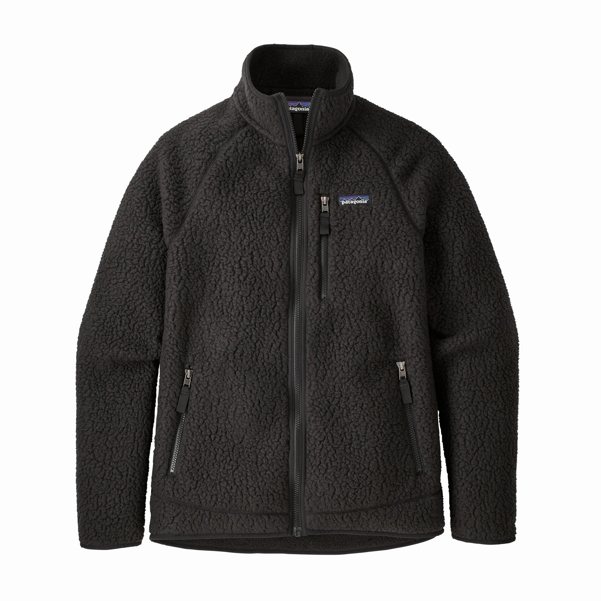 StretchableMaterial CompressionEnhanced Fit Patagonia Men's Retro Pile Fleece Jacket Black