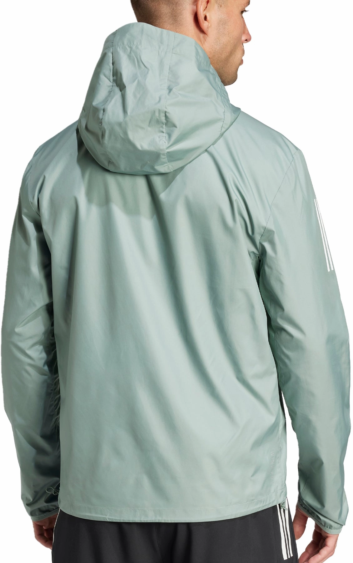 adidas Own The Run Mens Running Jacket - Green office workers University