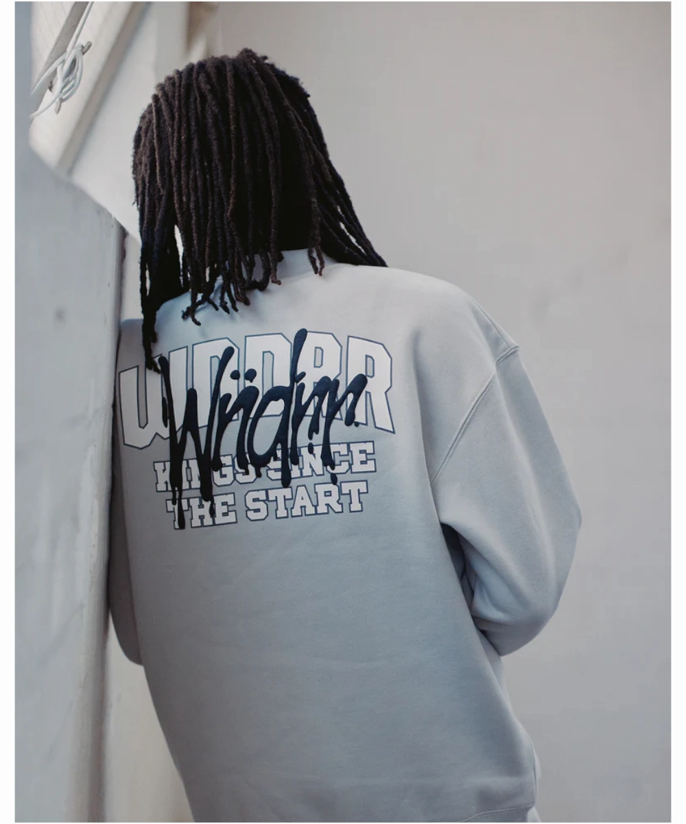 WNDRR Top Tier Crew Sweat (Oyster) Light Ease Jewel tone