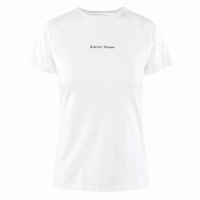 Women's Lightweight Fitted Tee White Cool Frame Garden Ease