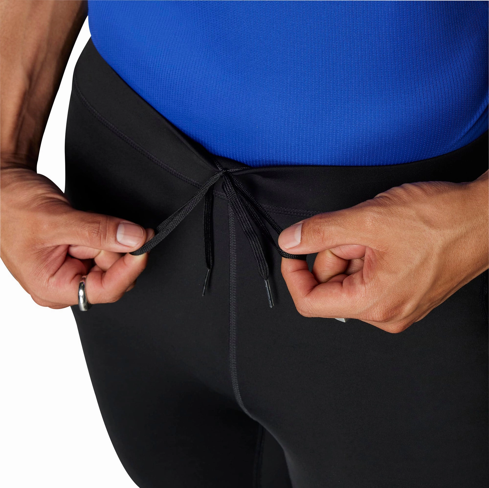 Tailored-fit-design-attribute nylon adidas Run It Mens Long Running Tights - Black