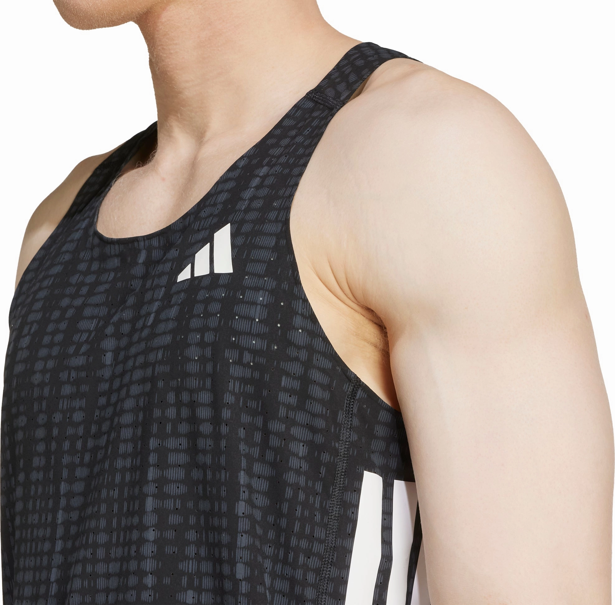 Genuine Faith adidas Adizero Mens Running Vest - Black