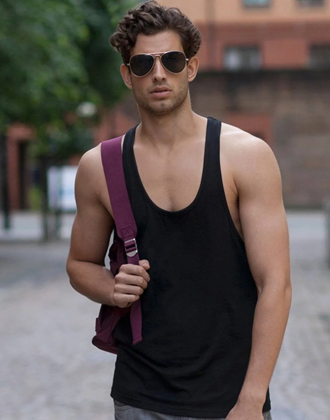 Airflow Mesh Panels HypoallergenicYarn Muscle Vest | BLACK