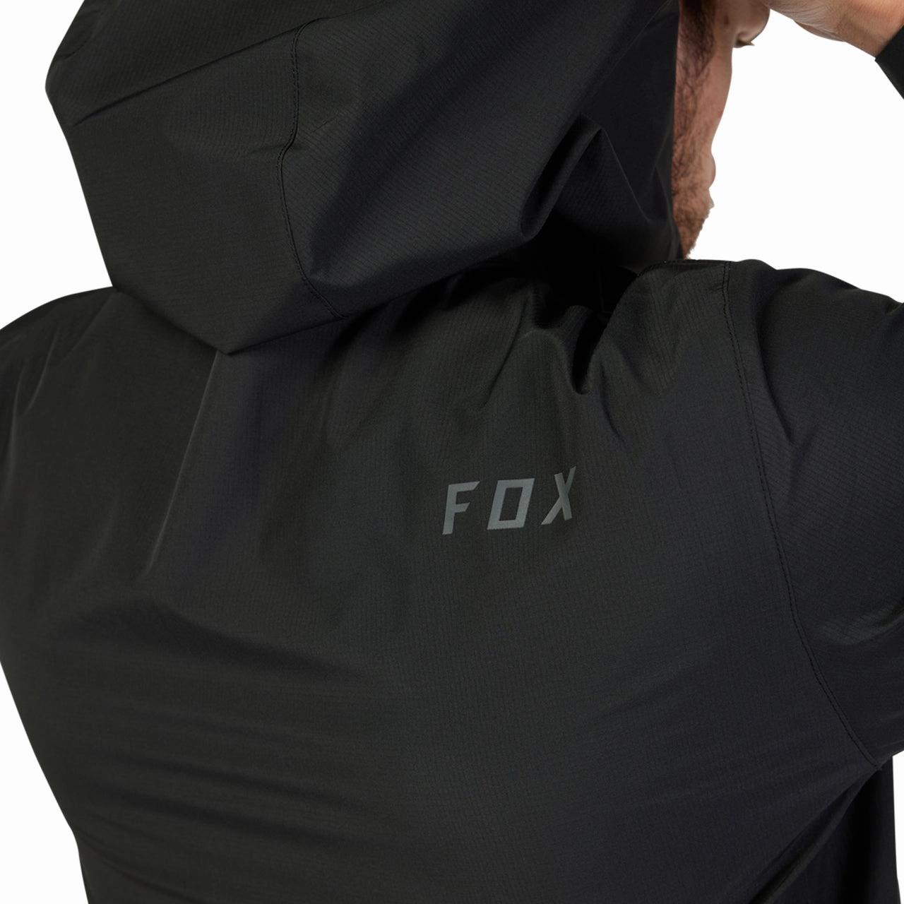Fox Ranger 2.5L Water Mens Cycling Jacket - Black Breathable Mesh Panels