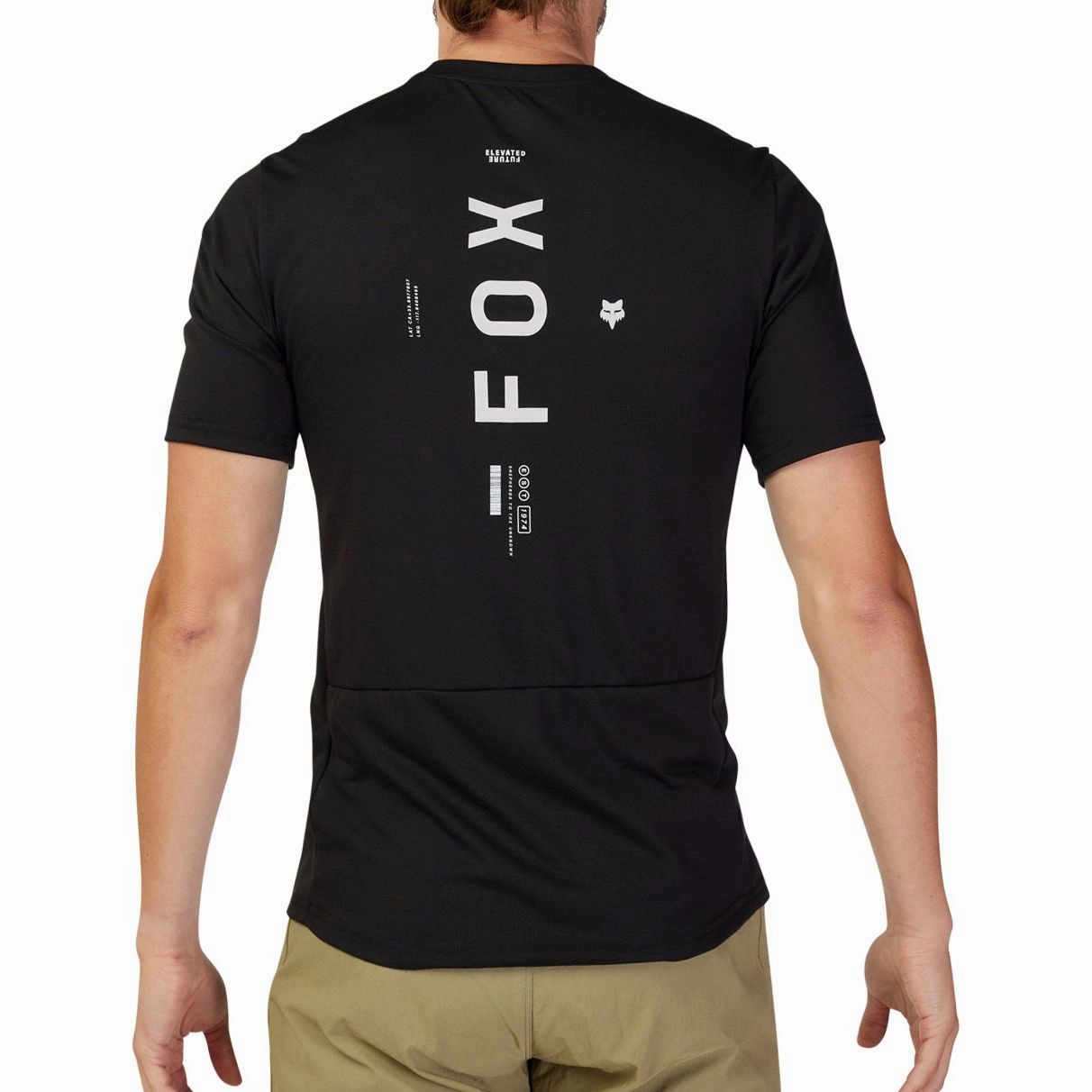 Copper QuickAccess Pockets Fox Ranger Alyn DriRelease Short Sleeve Mens Cycling Jersey - Black