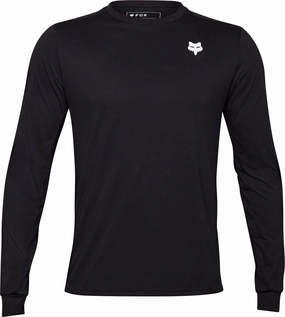 Fox Ranger DriRelease Long Sleeve Mens Cycling Jersey - Black technical fabric natural fabric
