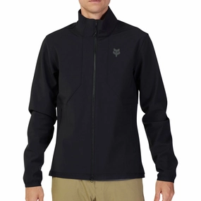 Fox Ranger Fire Mens Cycling Jacket - Black Stand Collar License