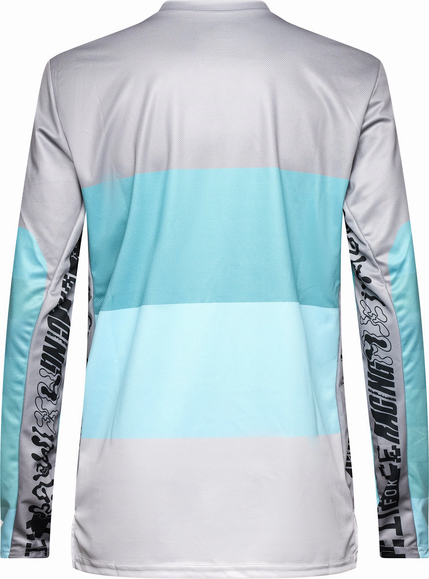 Printed Fox Ranger Grid Long Sleeve Mens Cycling Jersey - Grey