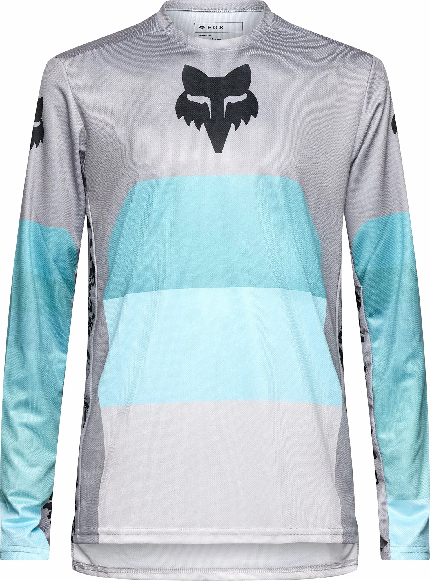 Fox Ranger Grid Long Sleeve Mens Cycling Jersey - Grey Sport-Ready Gear