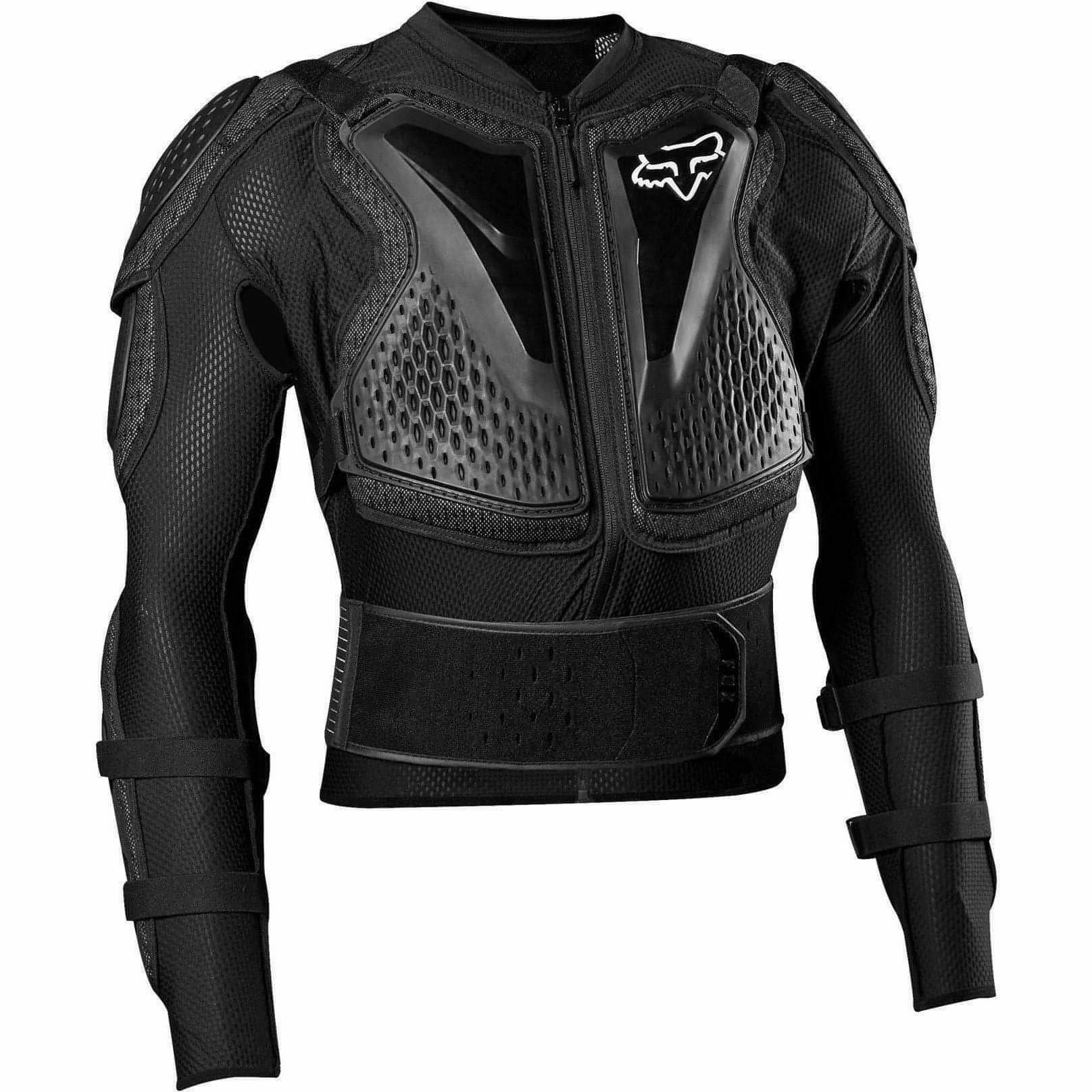 Fox Titan Sport Cycling Protection Jacket - Black Polyester Quick Release Fastener