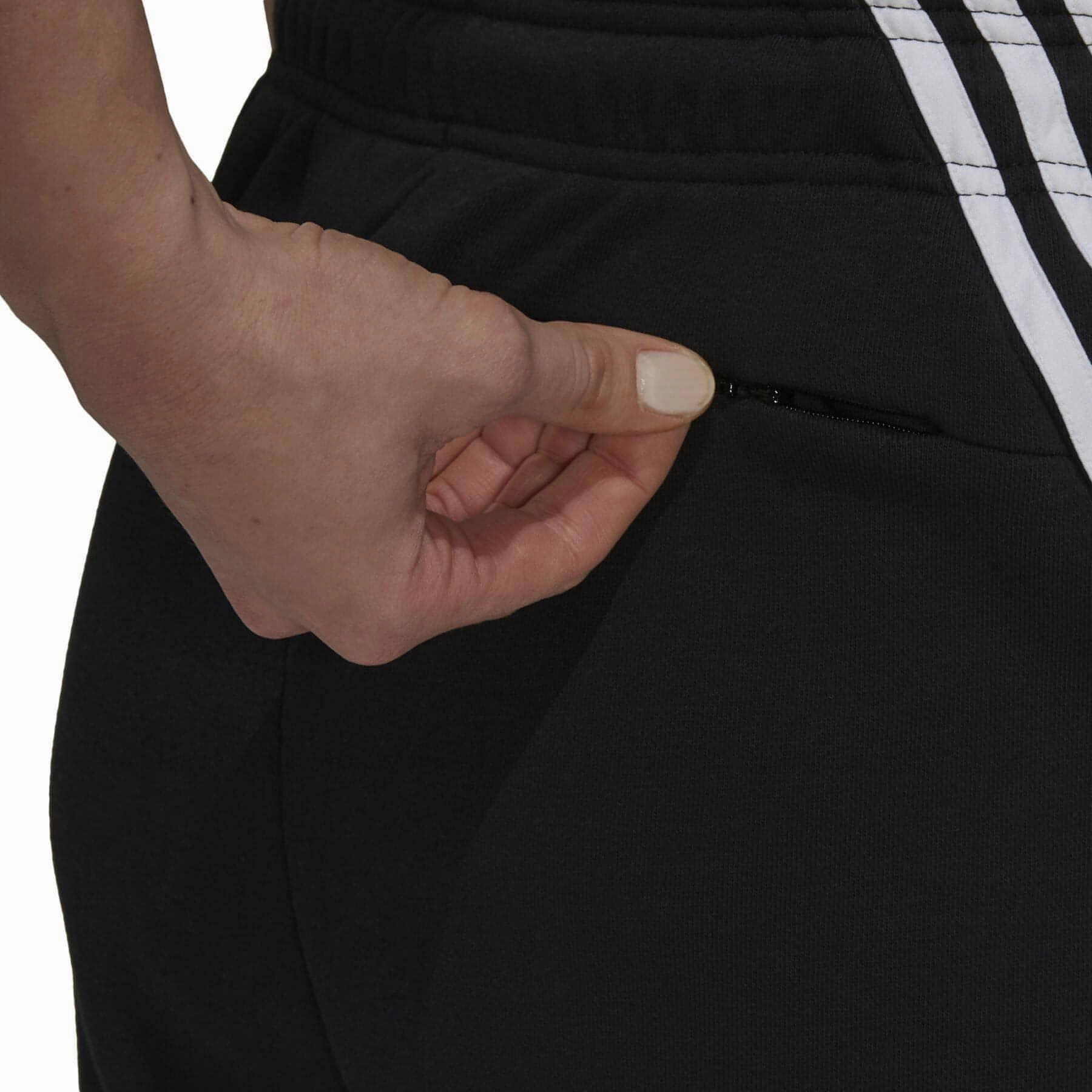 Durable Stitching adidas Future Icon 3 Stripes Womens Training Shorts - Black