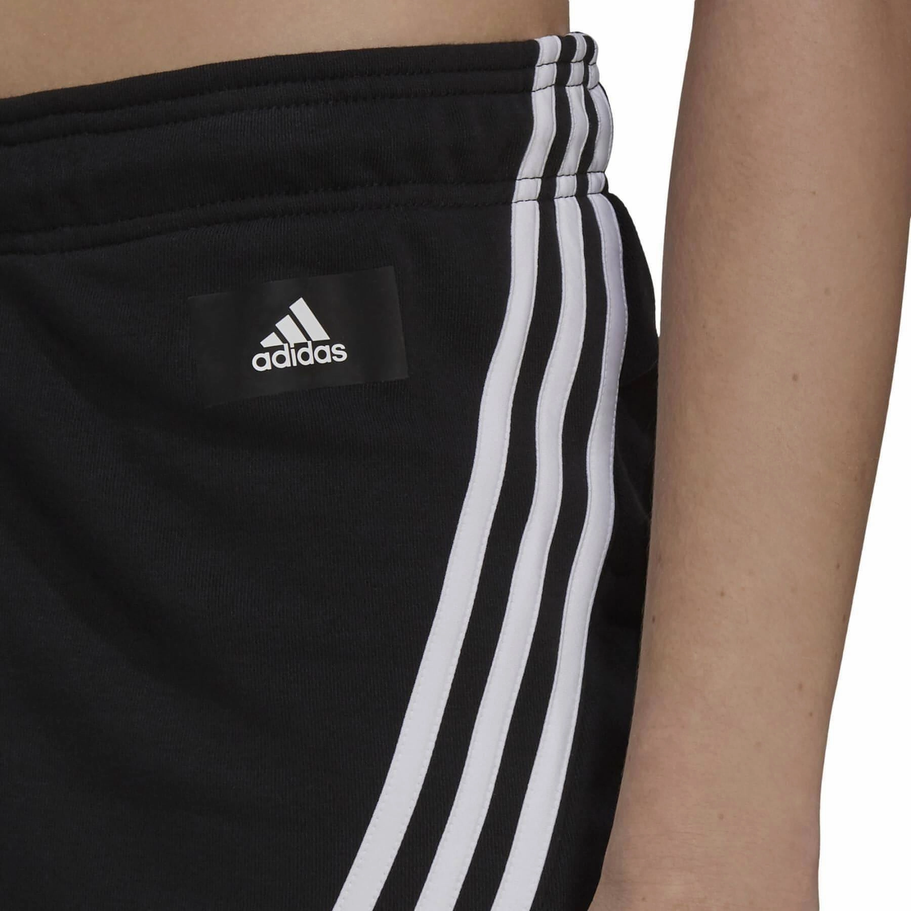 Dance Light adidas Future Icon 3 Stripes Womens Training Shorts - Black