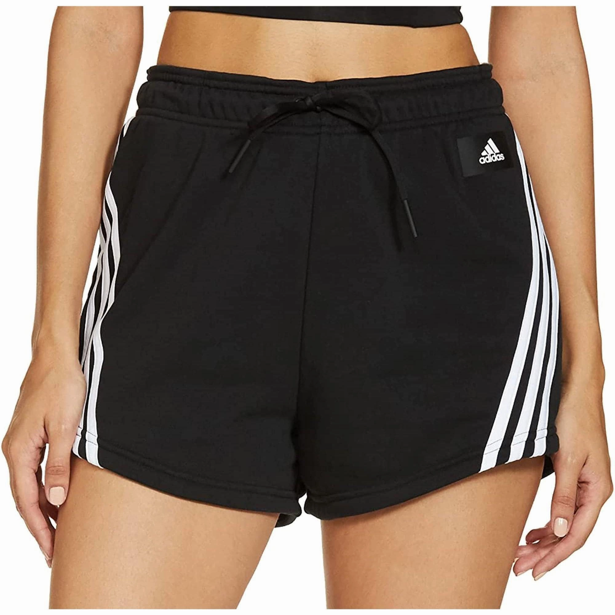 Couple Look adidas Future Icon 3 Stripes Womens Training Shorts - Black