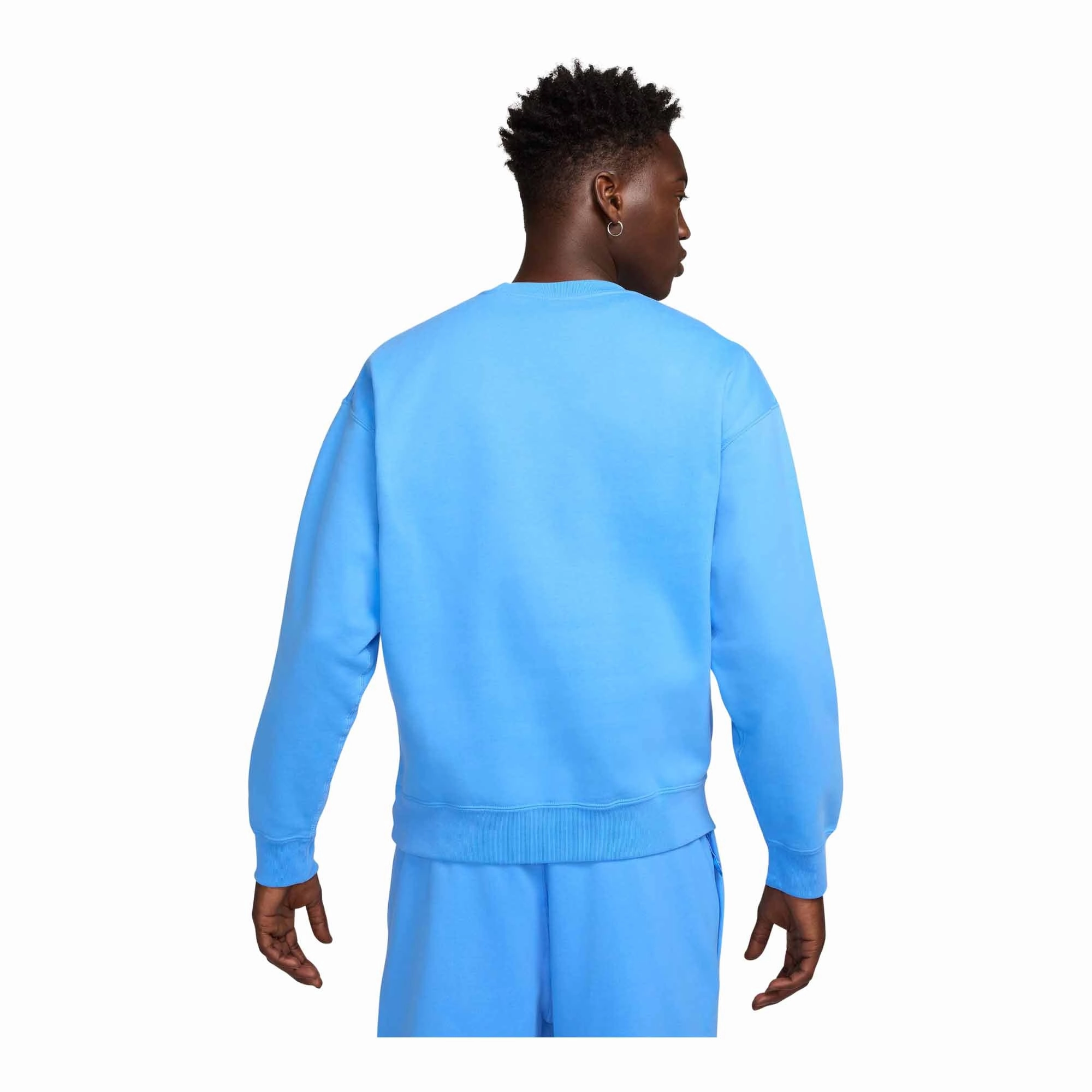 Nike Solo Swoosh Men's Fleece Crew Village Charm Breathable Stretch Fabric