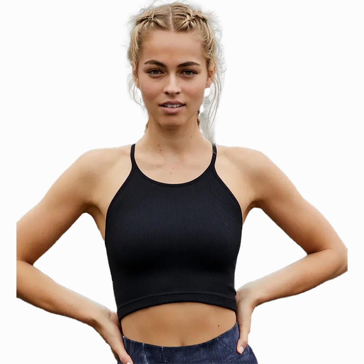 Comfortable fit Fashionable Tank Free People Cropped Run Tank
