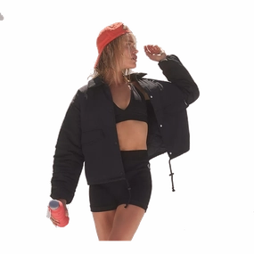 Free People Off The Bleachers Coaches Jacket Durable Corrosion Resistant Zippers