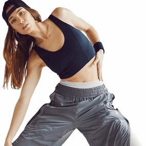 Minimalist Detailing standard fit Free People She's Got Rhythm Cropped Tank
